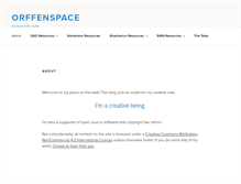 Tablet Screenshot of orffenspace.com